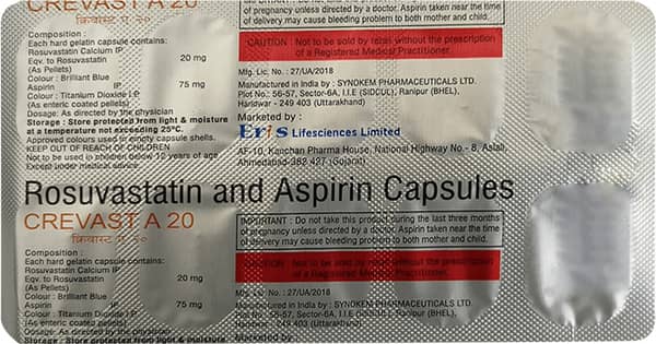Crevast A 20/75Mg Strip Of 10 Capsules