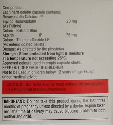 Crevast A 20/75mg Strip Of 10 Capsules