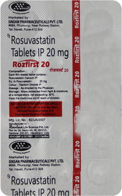 Rozfirst 20mg Strip Of 15 Tablets