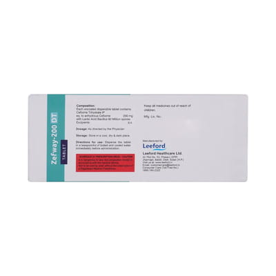 Zefway 200mg Dt Strip Of 10 Tablets