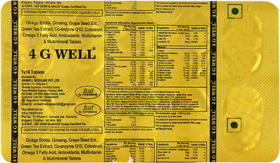 4 G Well Strip Of 10 Tablets