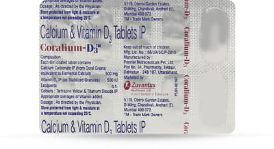 Coralium D3 Strip Of 10 Tablets