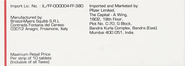 Eliquis 2.5mg Tablet