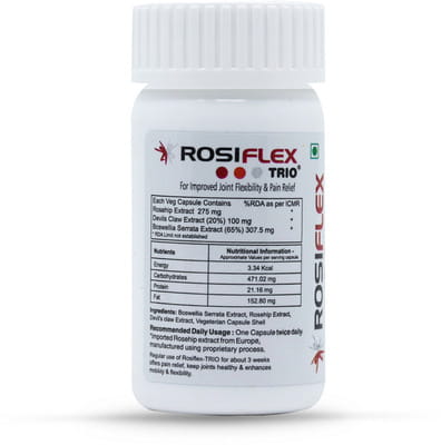 Rosiflex Trio Bottle Of 14 Capsules