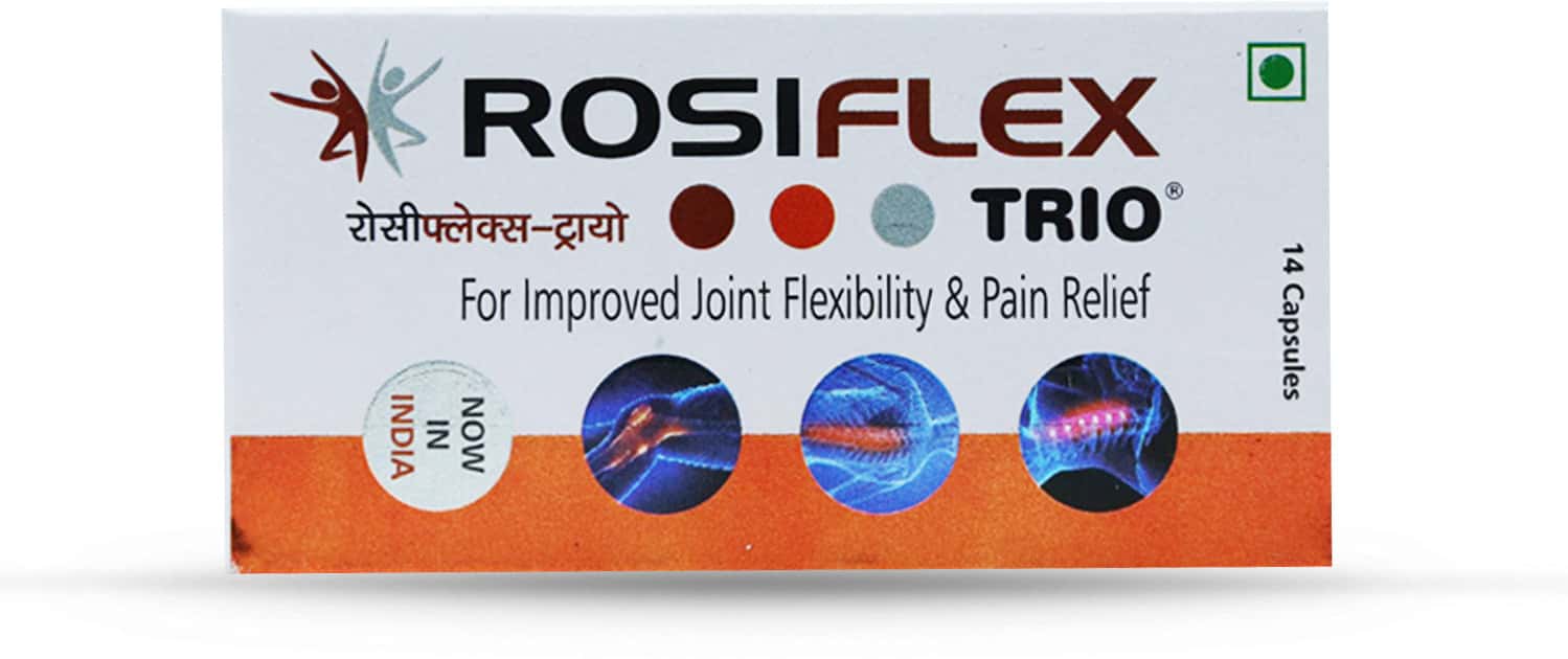 Rosiflex Trio Bottle Of 14 Capsules: Uses, Side Effects, Price & Dosage ...