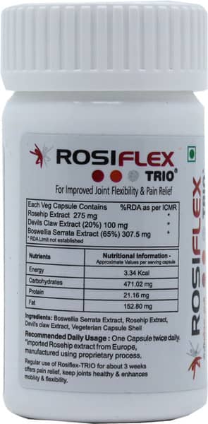 Rosiflex Trio Bottle Of 14 Capsules