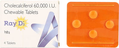 Ray D3 60k Strip Of 4 Tablets