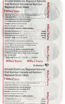 Riflux Fortz Strip Of 15 Tablets