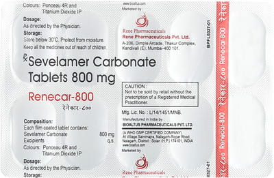 Renecar 800 Strip Of 10 Tablets