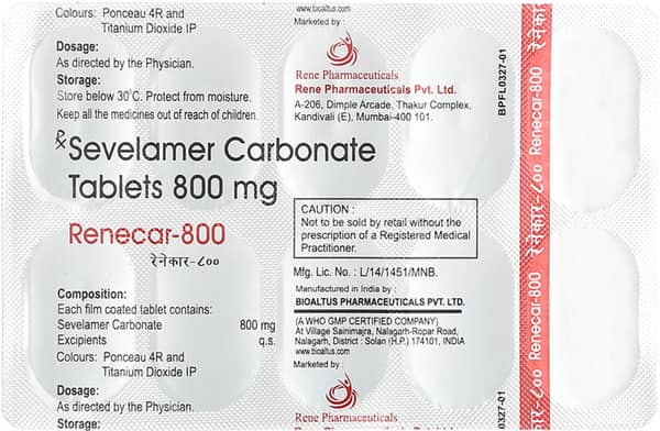 Renecar 800 Strip Of 10 Tablets