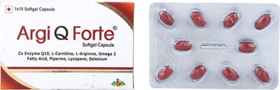 Argi Q Forte Strip Of 10 Capsules