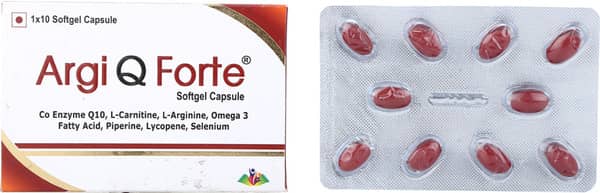 Argi Q Forte Strip Of 10 Softgel Capsules