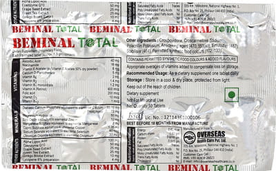 Beminal Total Strip Of 10 Tablets