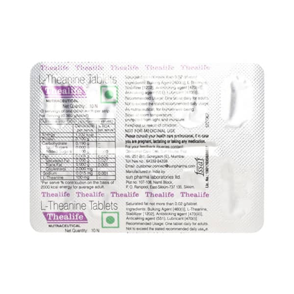 Thealife Strip Of 10 Tablets