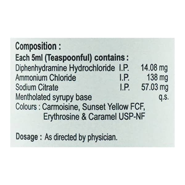 Coffdryl Bottle Of 100Ml Syrup
