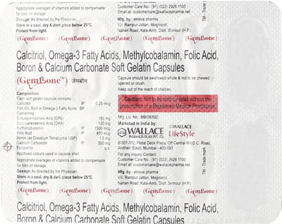 Gembone Strip Of 10 Capsules