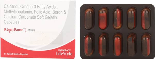 Gembone Strip Of 10 Softgel Capsules