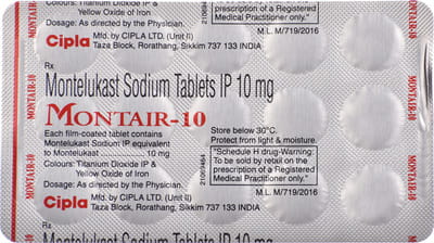 Montair 10mg Strip Of 15 Tablets