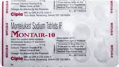 Montair 10mg Strip Of 15 Tablets