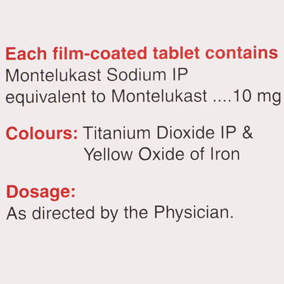 Montair 10mg Strip Of 15 Tablets