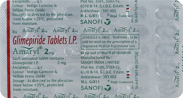 Amaryl 2mg Tablet