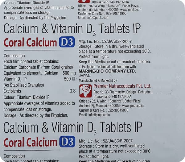 Coral Calcium D3 Tablet