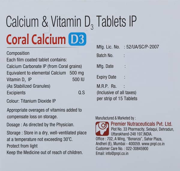 Coral Calcium D3 Tablet