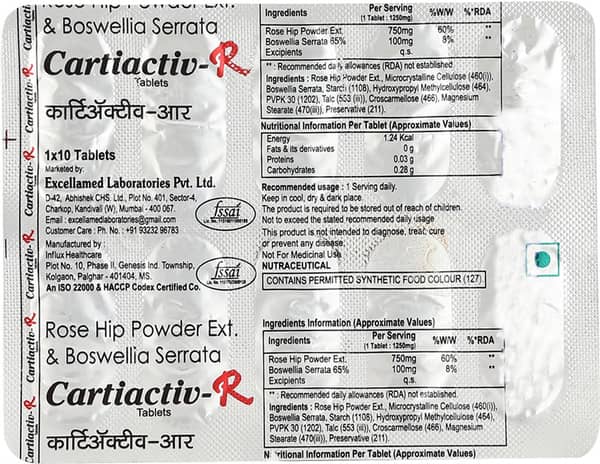 Cartiactiv R Strip Of 10 Tablets