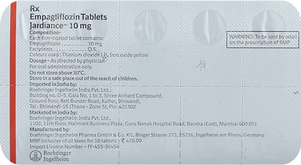 Jardiance 10mg Tablet