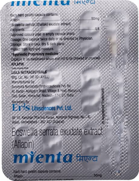 Mienta Strip Of 10 Capsules