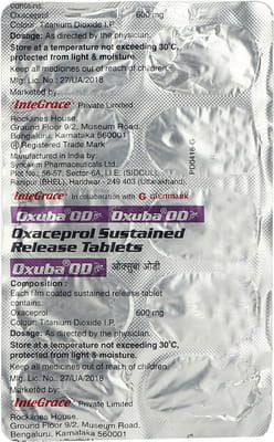 Oxuba Od 600 Strip Of 10 Tablets