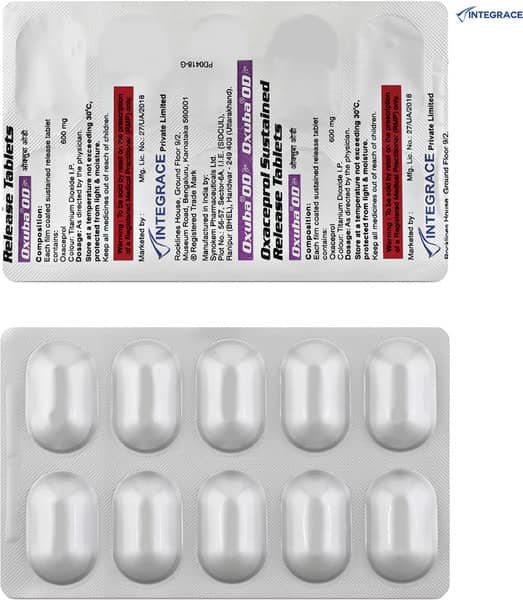 Oxuba Od 600 Strip Of 10 Tablets