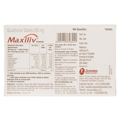 Maxiliv Strip Of 10 Tablets