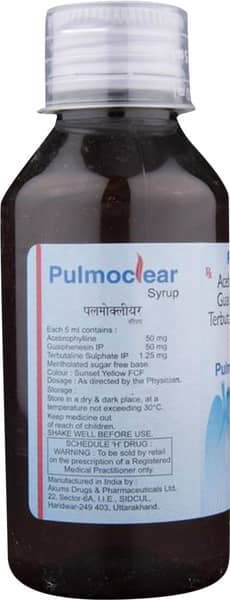 Pulmoclear Bottle Of 100ml Syrup