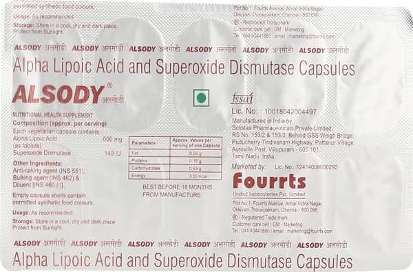 Alsody Strip Of 10 Capsules