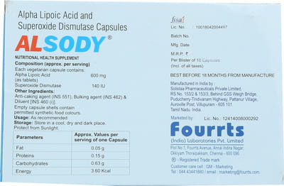 Alsody Strip Of 10 Capsules