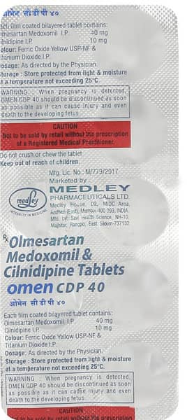 Omen Cdp 40mg Strip Of 10 Tablets