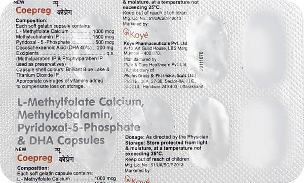 New Coepreg Strip Of 10 Softgel Capsules