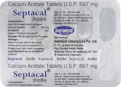 Septacal 667mg Strip Of 10 Tablets