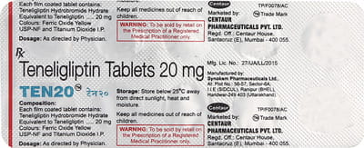 Ten 20mg Strip Of 10 Tablets