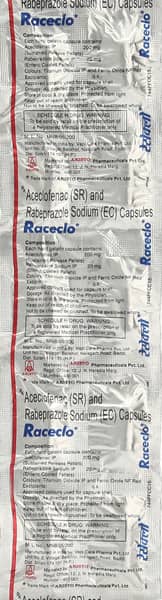 Raceclo Strip Of 10 Capsules
