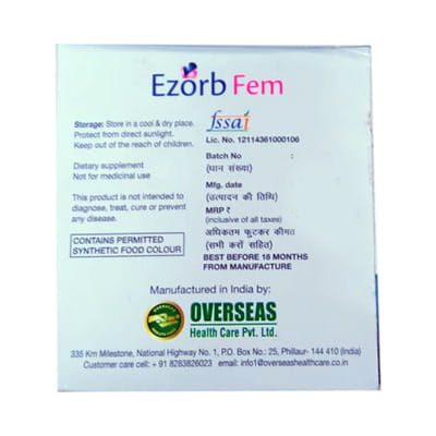 Ezorb Fem Strip Of 15 Tablets