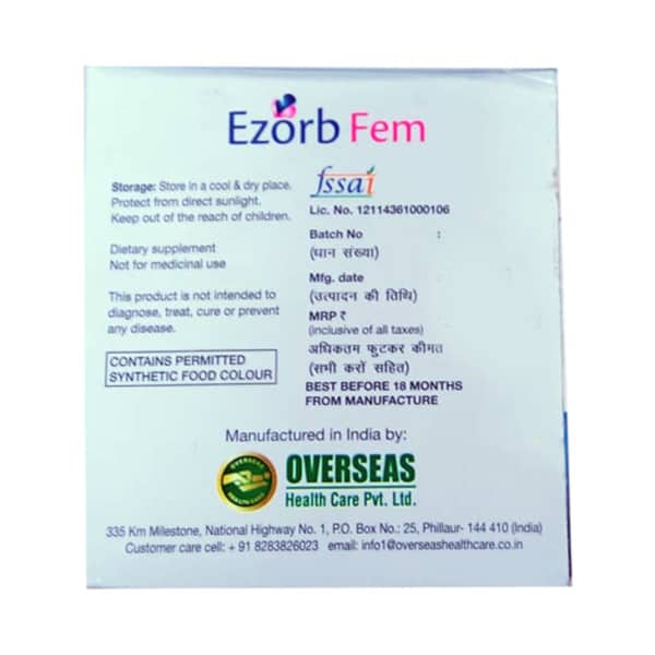 Ezorb Fem Strip Of 15 Tablets