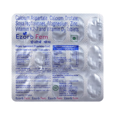 Ezorb Fem Strip Of 15 Tablets