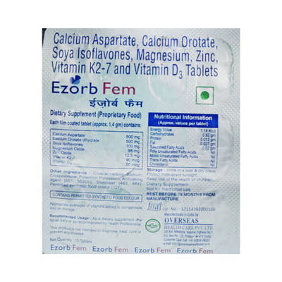 Ezorb Fem Strip Of 15 Tablets