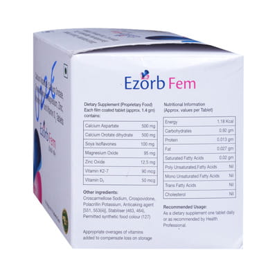 Ezorb Fem Strip Of 15 Tablets