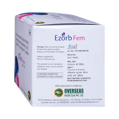 Ezorb Fem Strip Of 15 Tablets