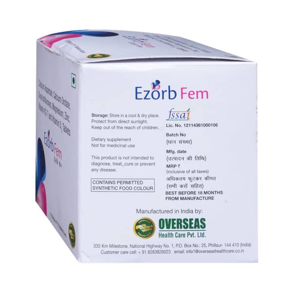 Ezorb Fem Strip Of 15 Tablets