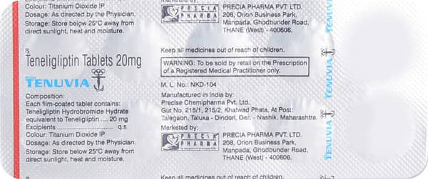 Tenuvia 20Mg Strip Of 10 Tablets
