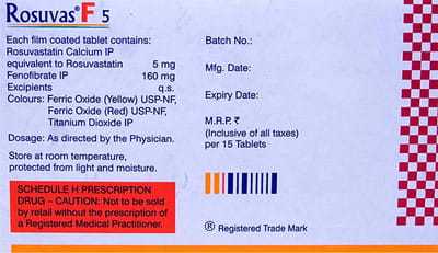 रोज़ुवास एफ 10एमजी 15 टैबलेट्स की स्ट्रिप